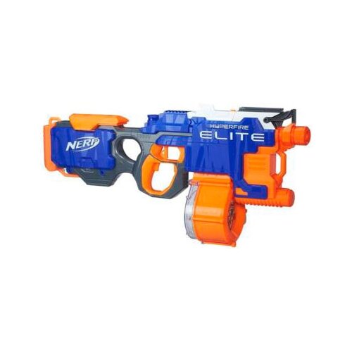 Бластер Nerf Элит Хайперфайр (B5573), синий/оранжевый бластер nerf элит инфинус e0438 66 см синий