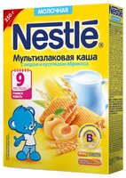 Каша Nestlé молочная мультизлаковая с медом и кусочками абрикоса (с 9 месяцев) 250 г