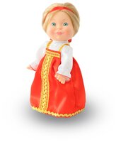 Кукла Весна Веснушка в русском костюме (девочка), 26 см, В2910, в ассортименте