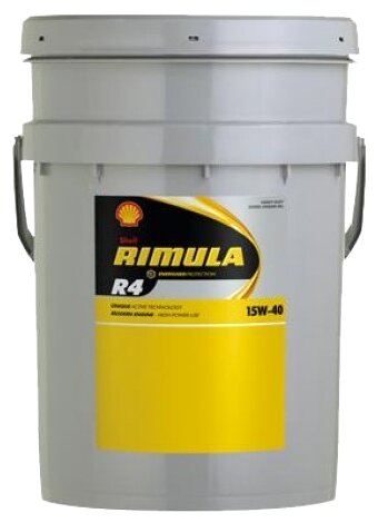 Минеральное моторное масло SHELL Rimula R4 L 15W-40, 20 л