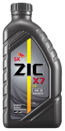 Синтетическое моторное масло ZIC X7 LS 5W-30, 1 л, 1 кг, 1 шт