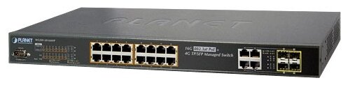 IPv6 Managed 16-Port 802.3at PoE Gigabit Ethernet Switch + 4-Port SFP (230W)