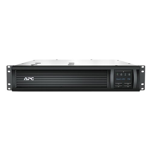 фото Ибп apc smart-ups 750va/500w, rm 2u, line-interactive, lcd, out: 220-240v 4xc13 (2-switched), smartslot, usb, pre-inst. network card - [smt750rmi2unc]