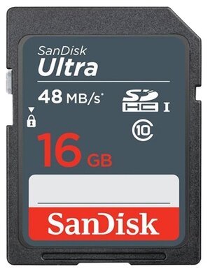 Карта памяти SanDisk Ultra SDHC Class 10 UHS-I 48MB/s
