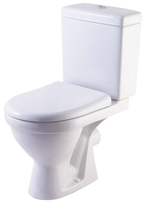 Унитаз с бачком напольный ROSA Неро Люкс с горизонтальным выпуском ...