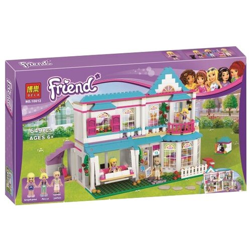 Конструктор Lari (Bela) Friends 10612 Дом Стефани, 649 дет. конструктор lego friends 41398 дом стефани 170 дет