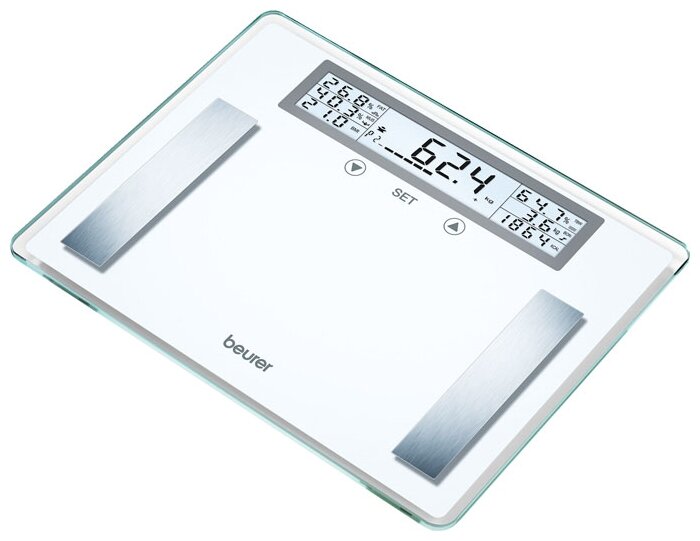 Весы напольные электронные Beurer BG51 XXL макс.200кг белый - фотография № 1