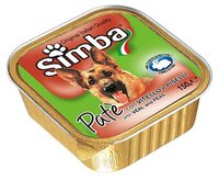 Корм для собак Simba Паштет для собак Телятина и горошек (0.15 кг) 3 шт.