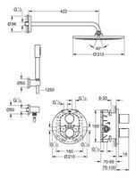 Верхний душ Grohe Grohtherm 3000 Cosmopolitan 34630000