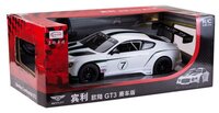 Легковой автомобиль Rastar Bentley Continental GT3 (70600) 1:14 35 см белый