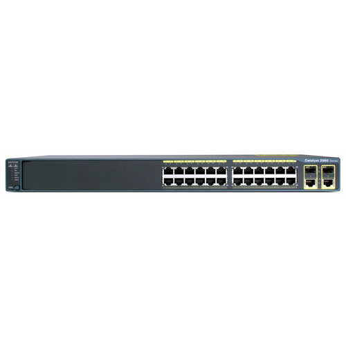 Коммутатор Cisco WS-C2960+24TC-L коммутатор cisco catalyst ws c2960 48pst l