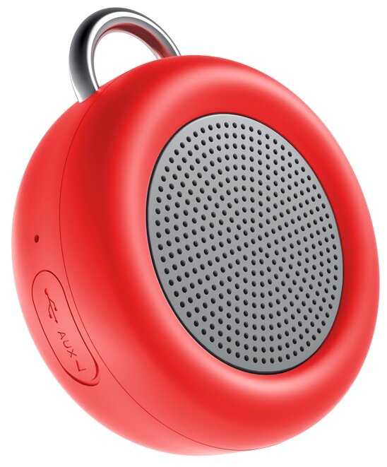 Портативная акустика Deppa Speaker Active Solo, 5 Вт, red