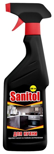 Универсальное чистящее средство с распылителем Sanitol, 500 мл, 500 г - фотография № 1