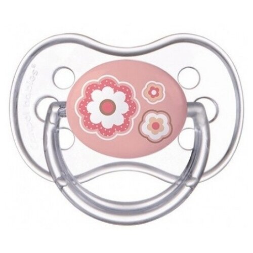 фото Пустышка силиконовая классическая Canpol Babies Newborn Baby 6-18 м (1 шт) розовый