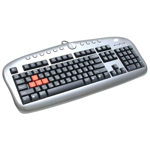 Клавиатура A4Tech KB-28G серыйчерный USB Multimedia for gamer 187000₽