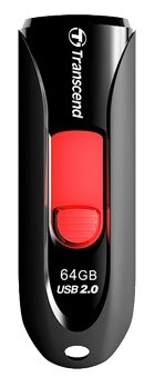 Флэш Диск Transcend USB Drive 64Gb JetFlash 590 TS64GJF590K (USB 2.0)