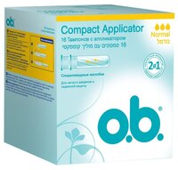 O.b. тампоны Compact Applicator Normal 16 шт.