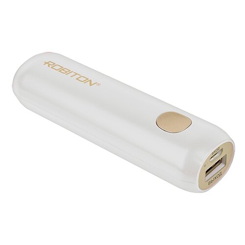 блок питания usb 5в 1а orient pu 2301 Портативный аккумулятор ROBITON Power Bank Li3.4, белый, упаковка: блистер