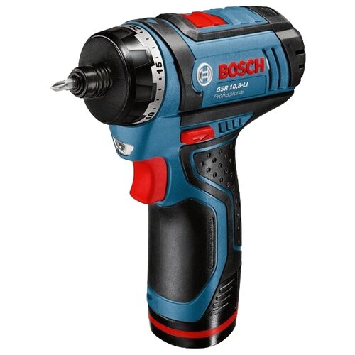 Шуруповерт Bosch GSR 108-LI Professional 0601992902 с 2-мя АКБ 1755200₽
