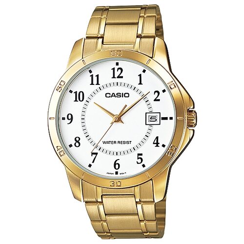 Наручные часы CASIO Collection MTP-V004G-7B, белый, серебряный casio men s stainless steel watch mtp v004g 7budf 30 mm gold