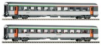 PIKO Набор "Пассажирские вагоны Corail SNCF" (1/2 класс), серия Expert, 58645, H0 (1:87)