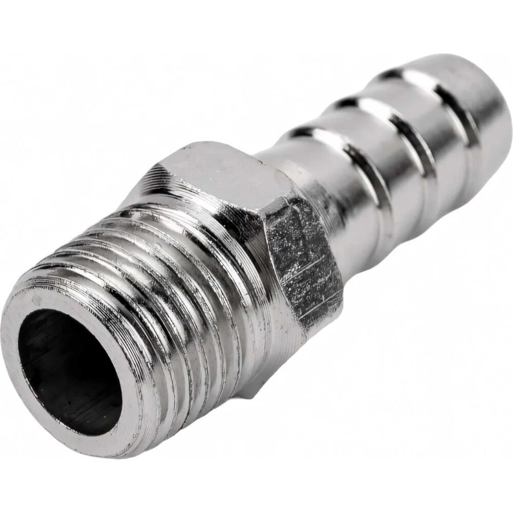 Штуцер елочка 10 мм - наружная резьба 1/4" Pegas pneumatic 4003 из нержавеющей стали для пневматических систем — фото 1
