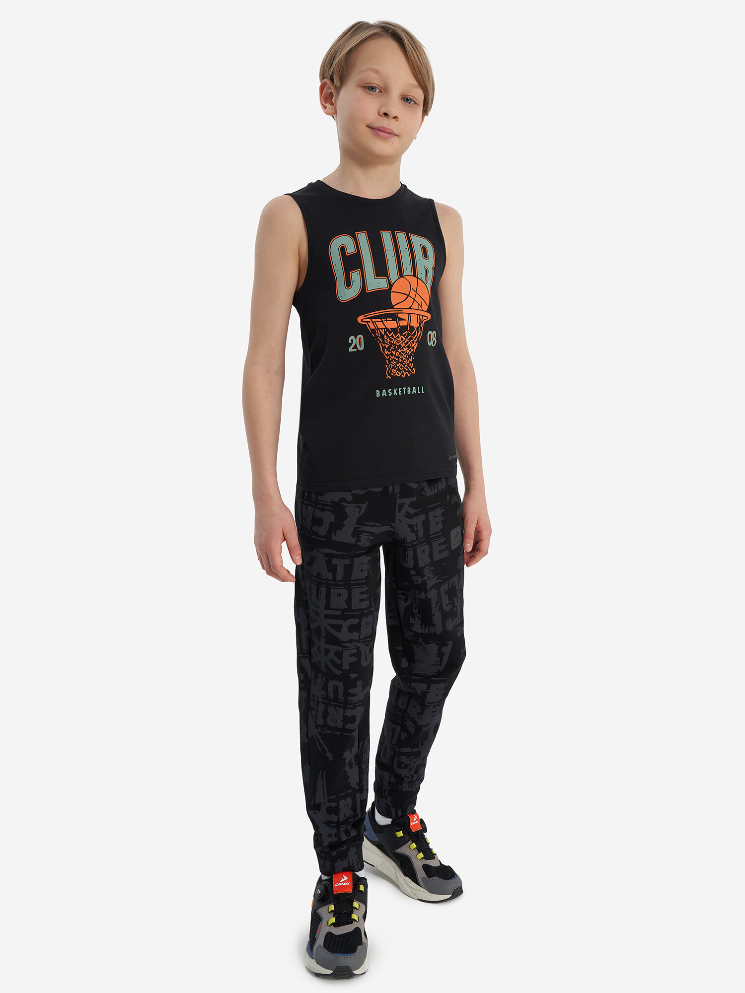 Брюки Demix, размер 158-164, черный — фото 1