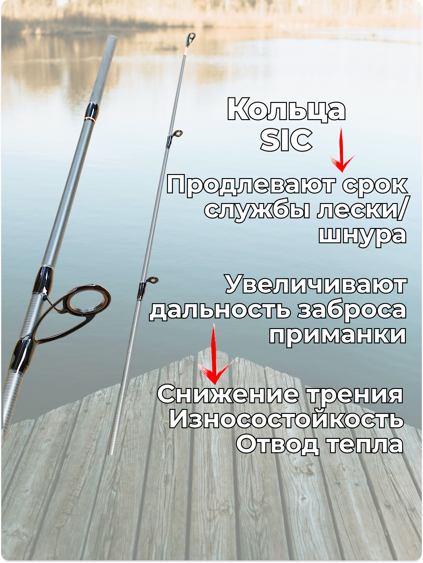 Спиннинг Kaida Legend, штекерный, 2 секции, 10-40 г, длина 2,28м, чёрный — фото 1