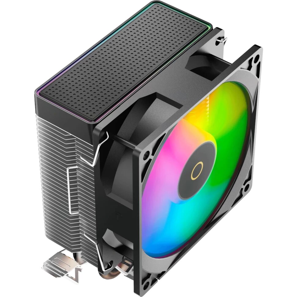 Кулер Ocypus Gamma A20 BK ARGB, 92mm FARGB Fan, Top FARGB Panel, 2 Heat pipes, 3-pin, 1900 RPM, 21DBA, Hydro Bearing, LGA115X/1200/1700