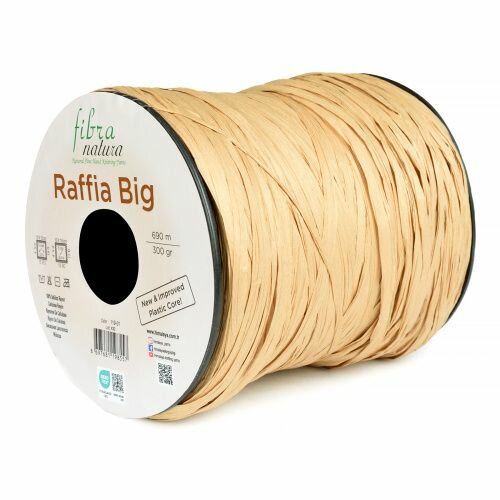 Пряжа Fibra Natura Raffia Big 119-01 (1 моток, 300г/690м) песок