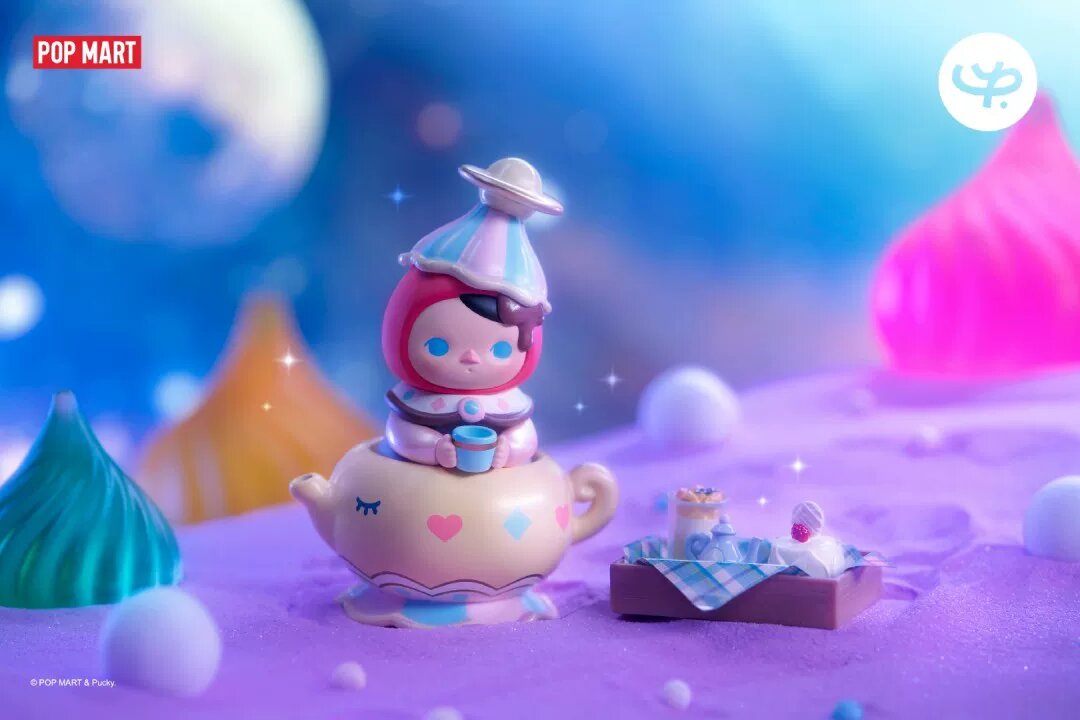 POPMART Pucky скрытая фигурка Чайника, коллекционная мини-статуэтка животного