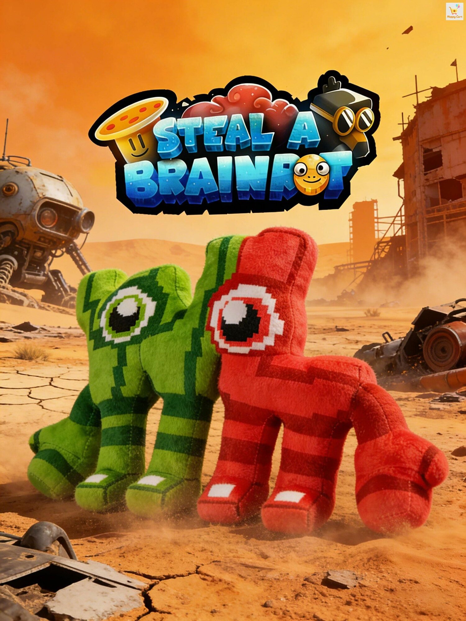 Мягкая игрушка Roblox (Роблокс) Steal a Brainrot: W or L, плюшевый мем
