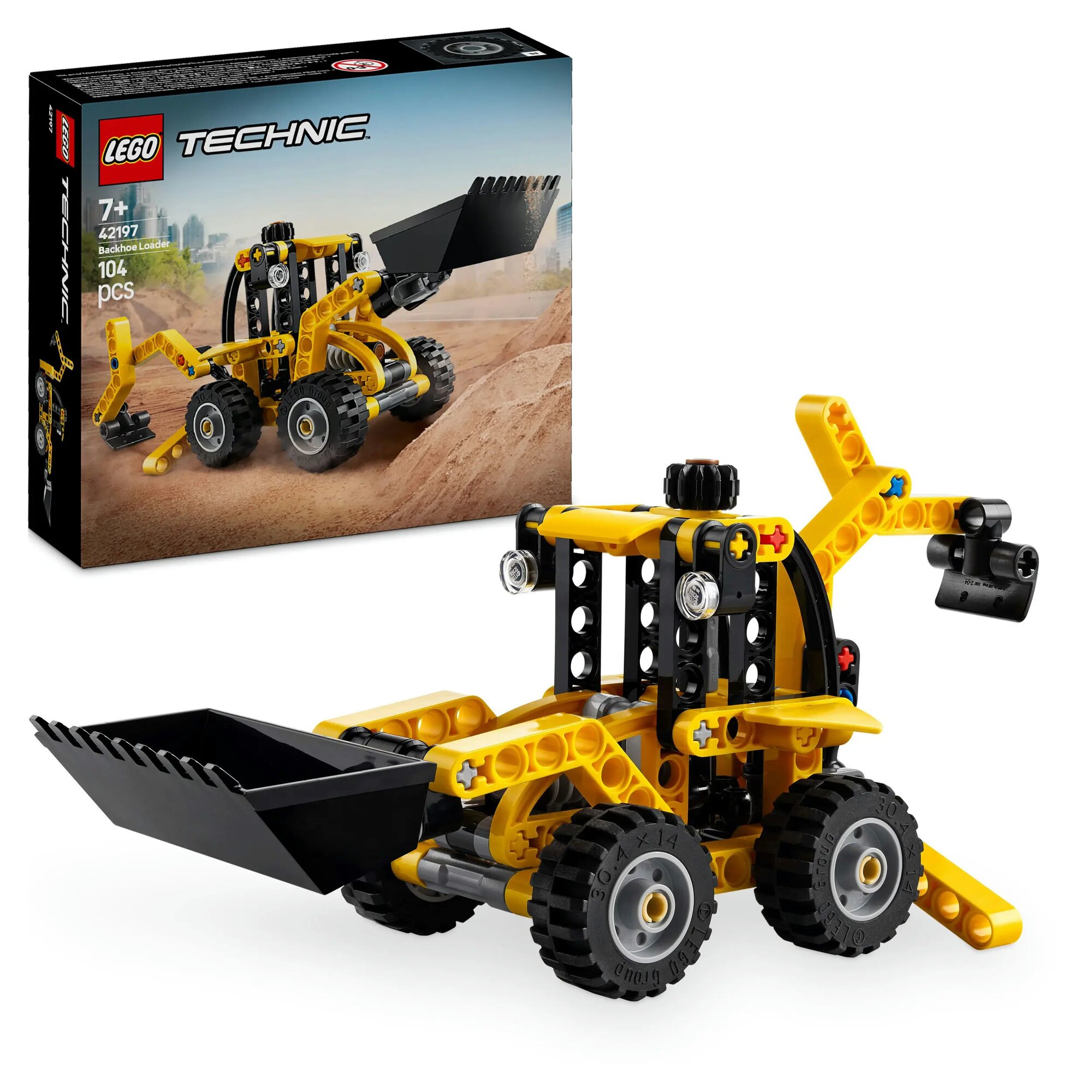 Конструктор LEGO Technic 42197 Экскаватор-погрузчик, 104 дет.