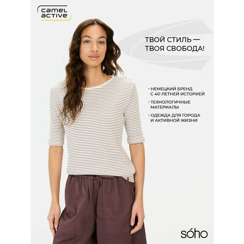 фото Футболка camel active t-shirt, размер xl, розовый