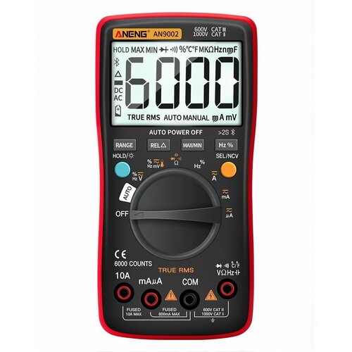 фото Мультиметр aneng an9002 red pro
