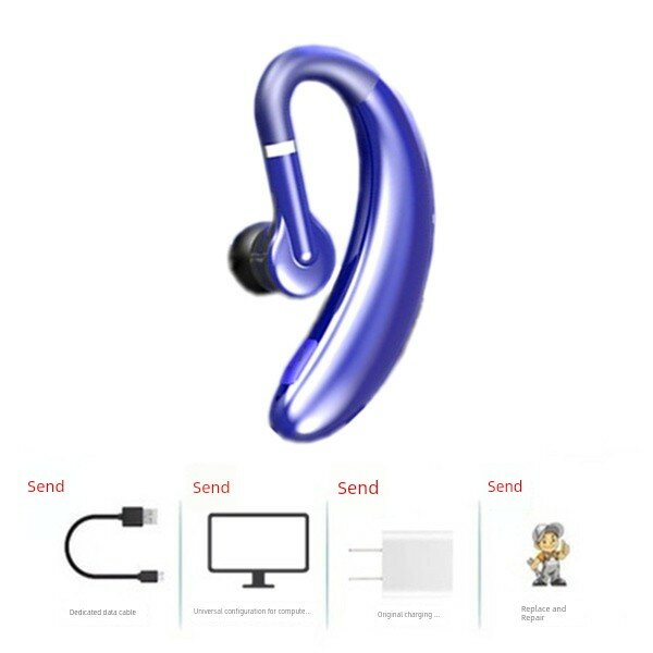 DS90 Синие беспроводные наушники Bluetooth с оригинальным зарядным устройством для компьютера и мобильного устройства