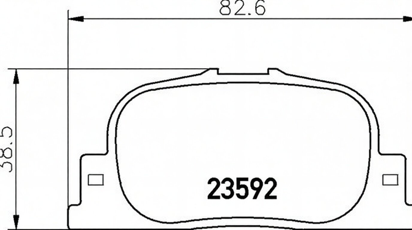 Колодки торм. зад. Toyota Camry MDB2084 Mintex арт. MDB2084