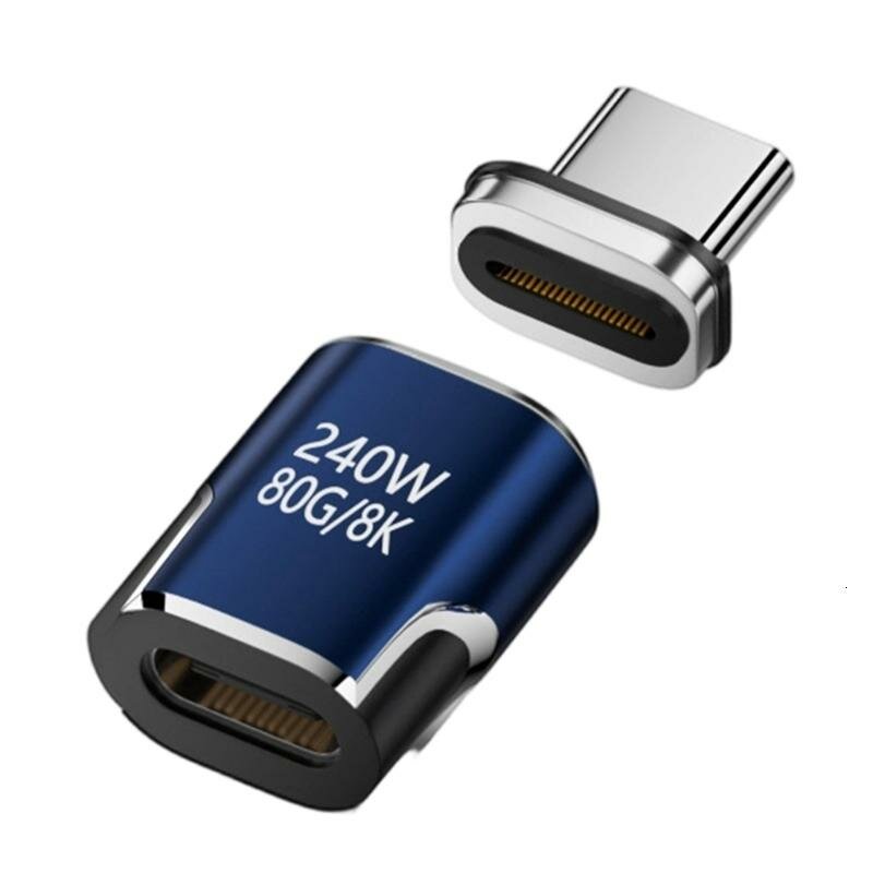 Магнитный USB-C адаптер 240 Вт, Синий