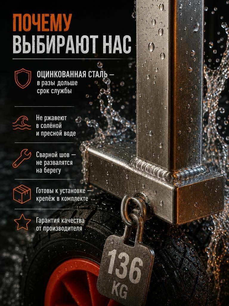 Транцевые колеса для лодки пвх — фото 1