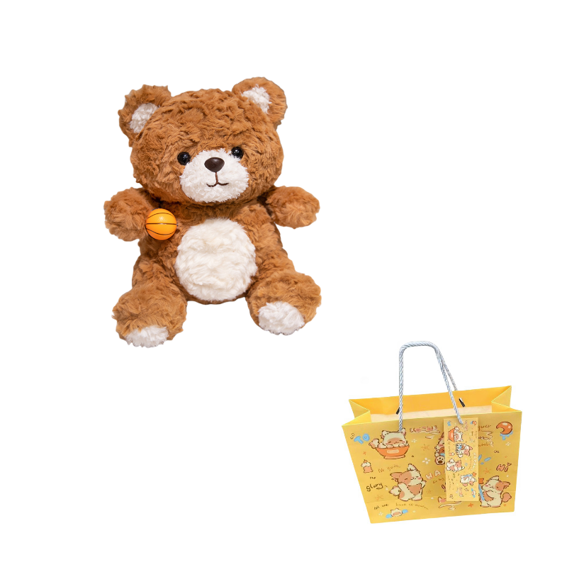 Рюкзак унисекс MAOGEGE Милый рюкзак с плюшевой куклой-медведем, 50CM EU, Basketball Bear