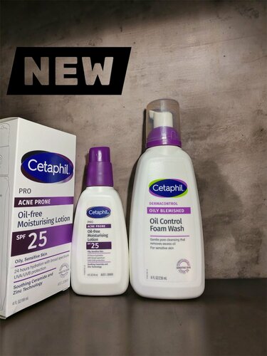 Изображение товара Cetaphil / Набор по уходу за лицом (Пенка + Лосьон себорегулирующий с SPF), серия Cetaphil PRO ACNE PRONE
