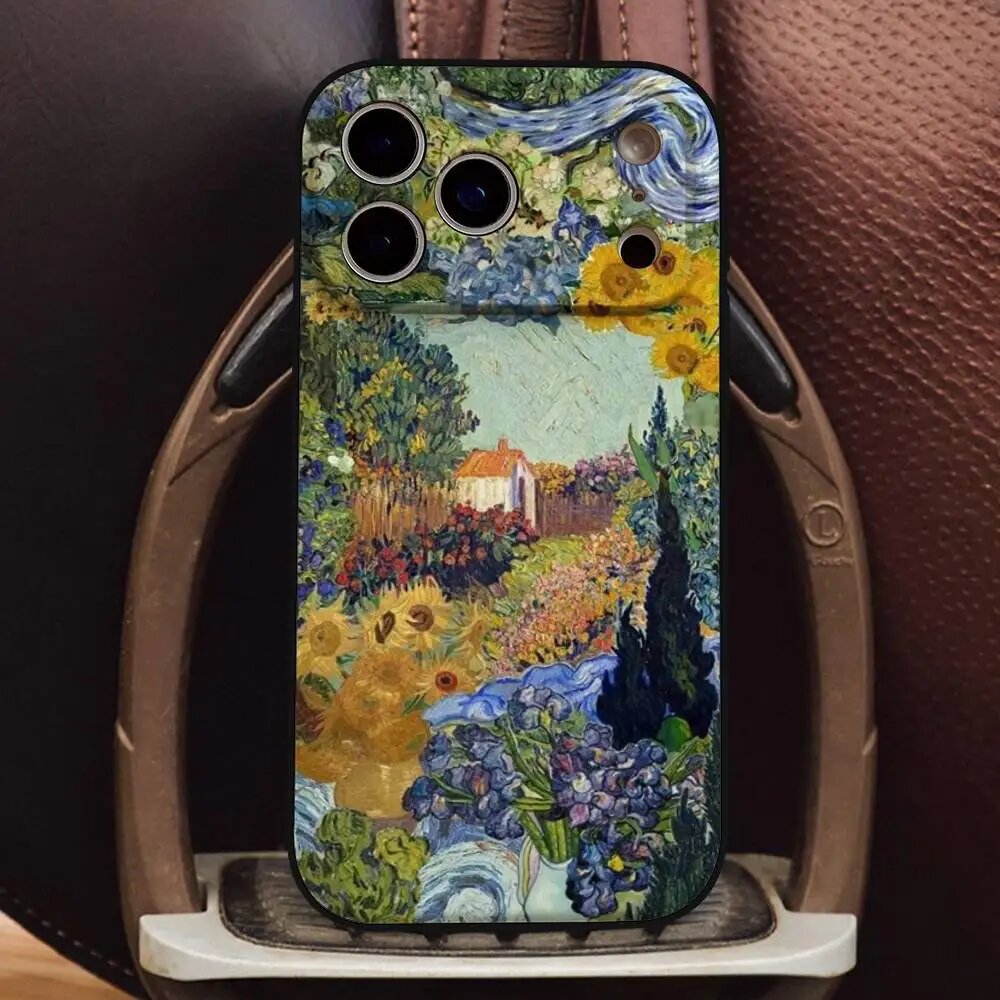 Чехол для телефона с рисунком в стиле Ван Гога (масляная живопись) для iPhone 17, z5, iPhone14ProMax