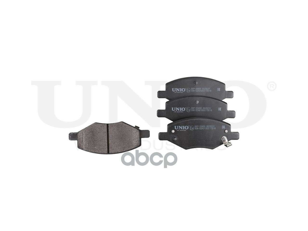 Колодки тормозные дисковые UNIO арт. BRP-20490