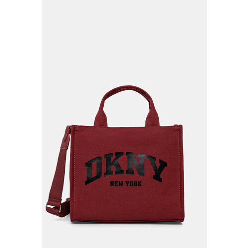 Сумка тоут DKNY, фактура рельефная, красный