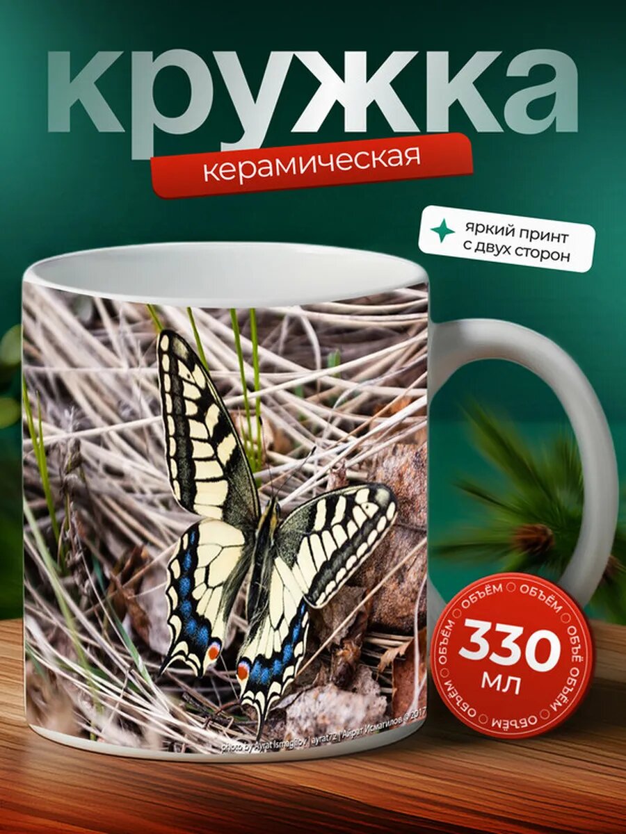 Кружка Махаон насекомое 6,
