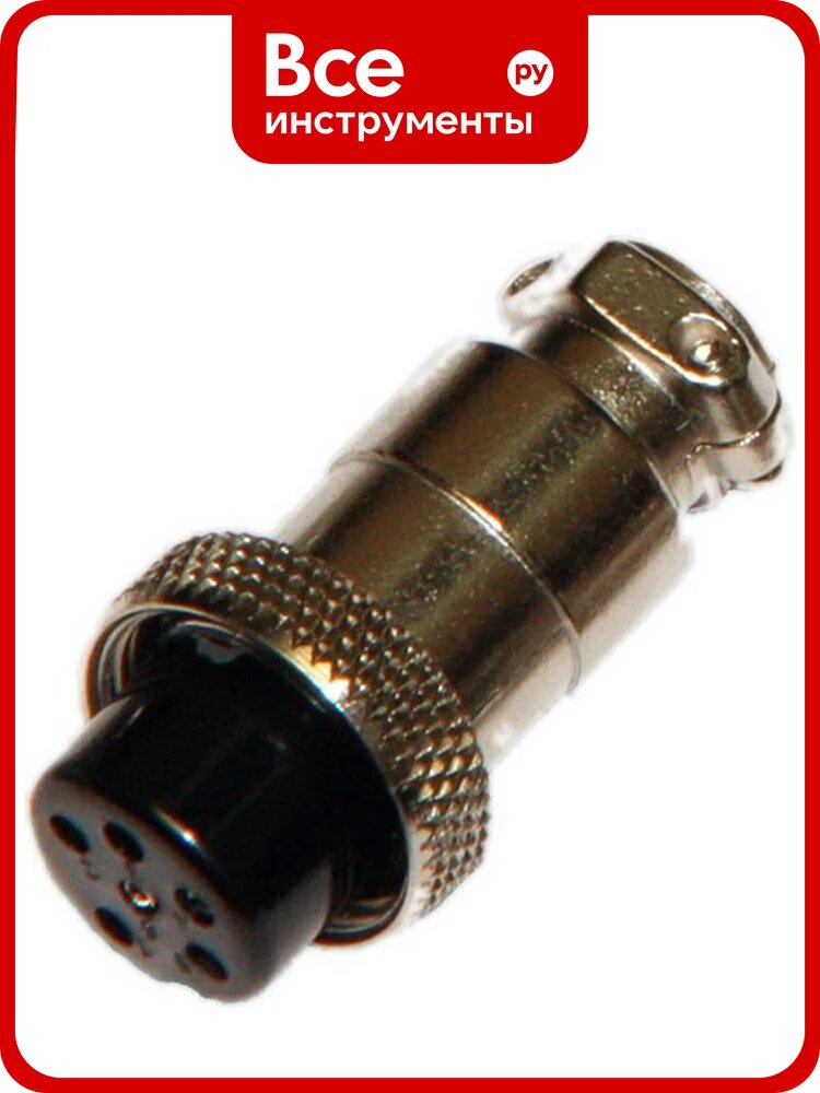 Разъем MIC16 6P гнездо Pro Legend металл на кабель, PL2204