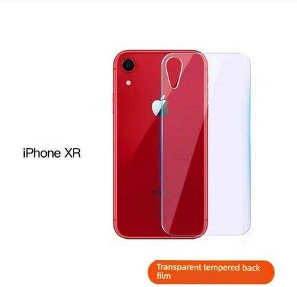IPhone XR Прозрачная задняя пленка из закаленного стекла 10H устойчивость к царапинам для смартфонов Apple 1 шт