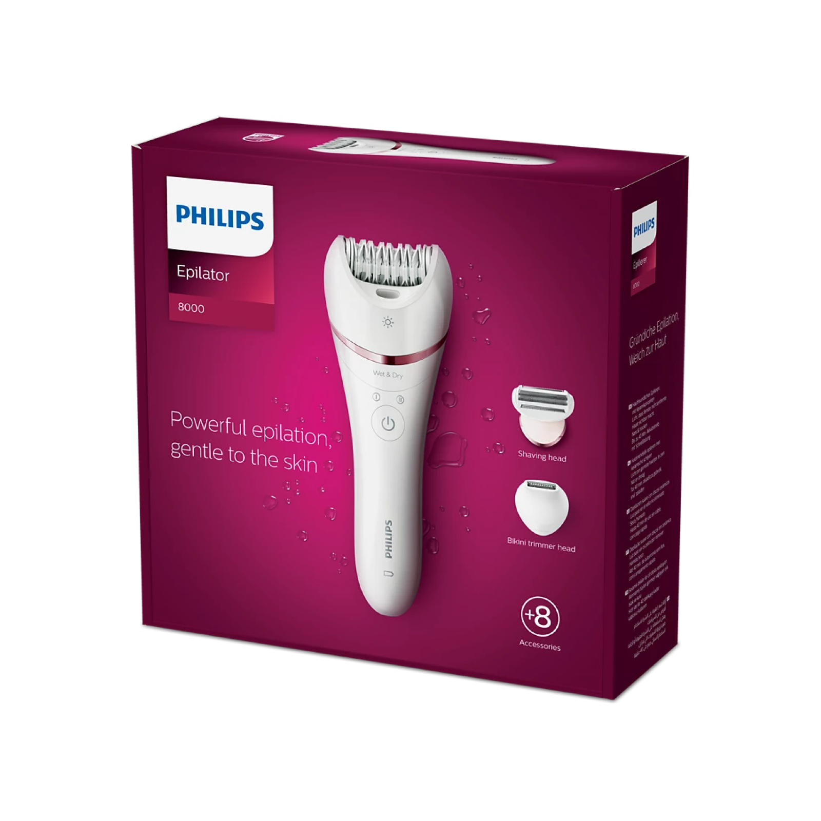 Эпилятор для влажной и сухой эпиляции Philips 8000 Series BRE720/01