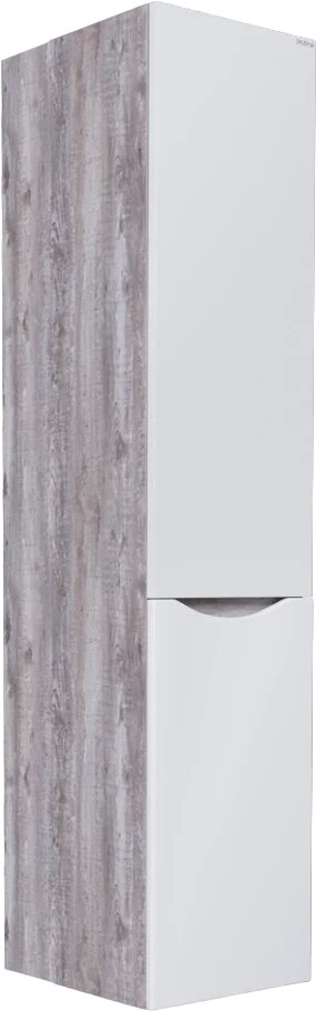 Шкаф-пенал для ванной Grossman Талис 35 с бельевой корзиной 35 см белый подвесной