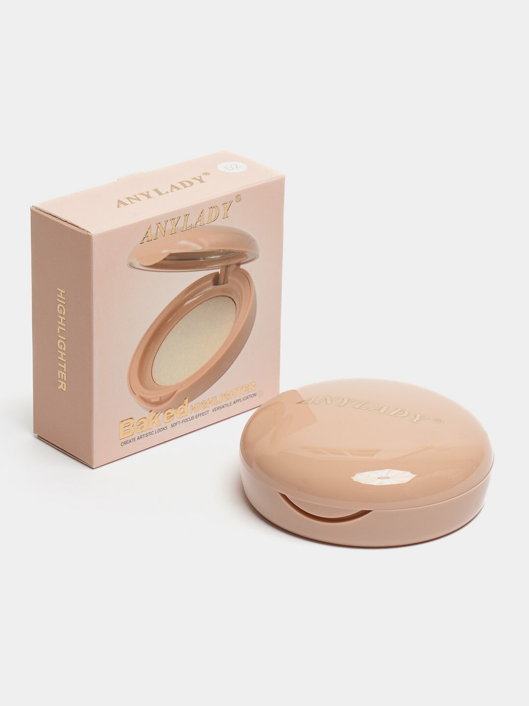 Хайлайтер AnyLady, запеченный, для лица и тела, сухой, с блестками для макияжа, рассыпчатый